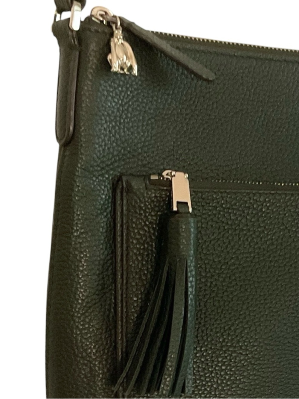Authentic Kate Spade New York On Purpose Pebbled Top Zip Crossbody in Spruce - Picture 3 of 16